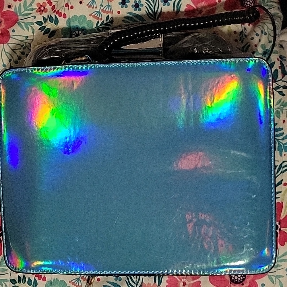 NEW Telephone Classic Glitter Shoulder Bag Stylish Chain Crossbody - Picture 3 of 8